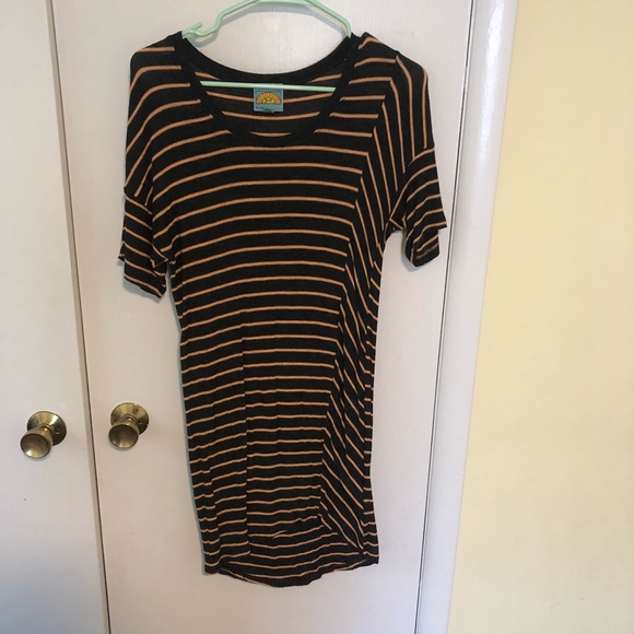 Long striped dress - Picture 1 of 2